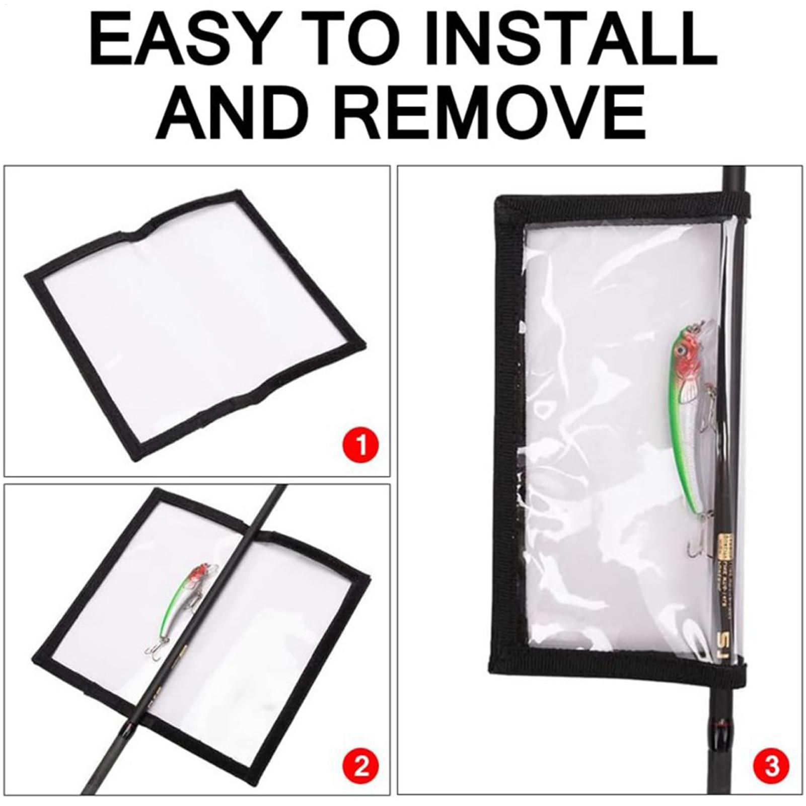 Fishing Equipment Bag - Transparent PVC fishing bait cover, fishing