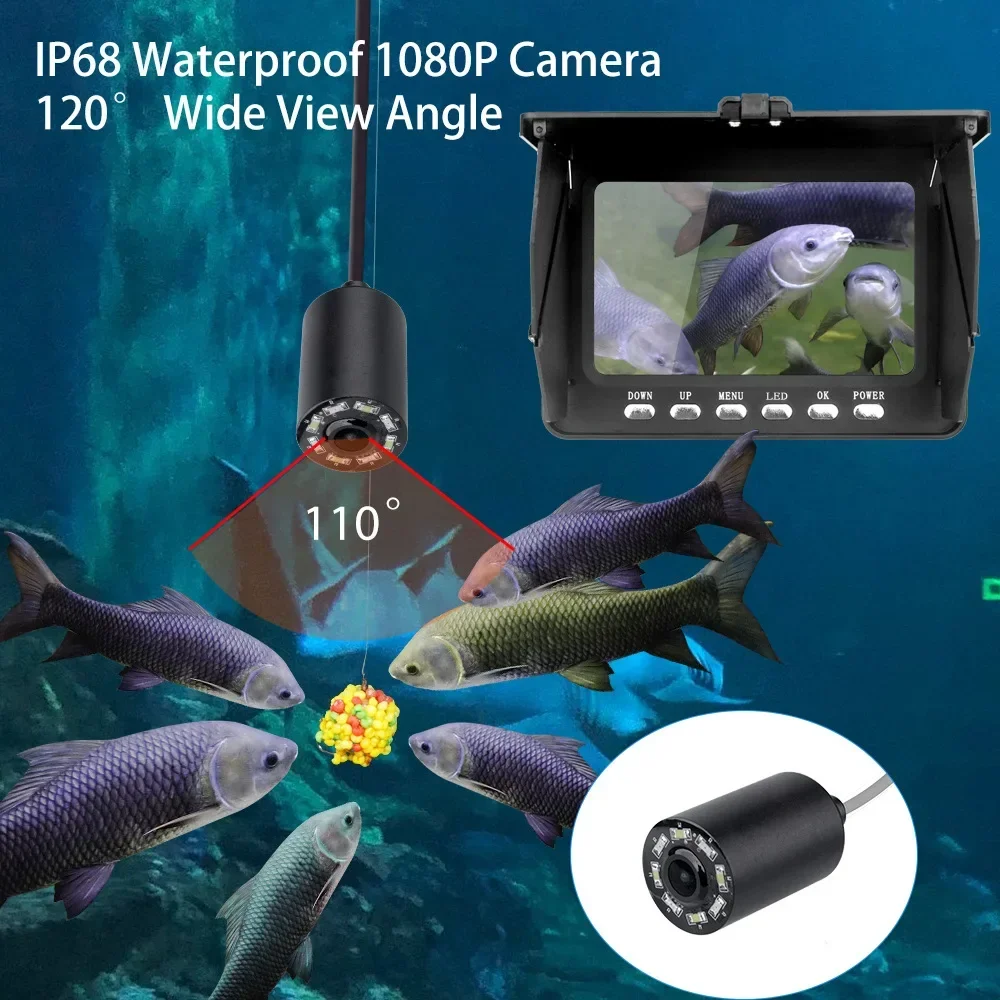 Fish Finder 5.0 Inch LCD Displ - Underwater Fishing Camera ulasan dan harga