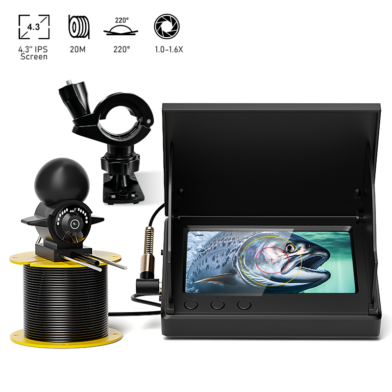 4.3'' LCD Portable Fish Finder - Underwater Fishing Camera ulasan dan harga