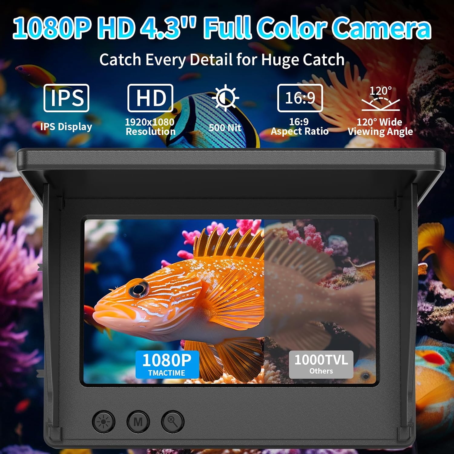 Portable Fish Depth Finder Wat - Underwater Fishing Camera ulasan dan harga
