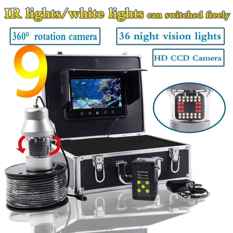 Fish finder F08A 9inch Underwa - Underwater Fishing Camera ulasan dan harga