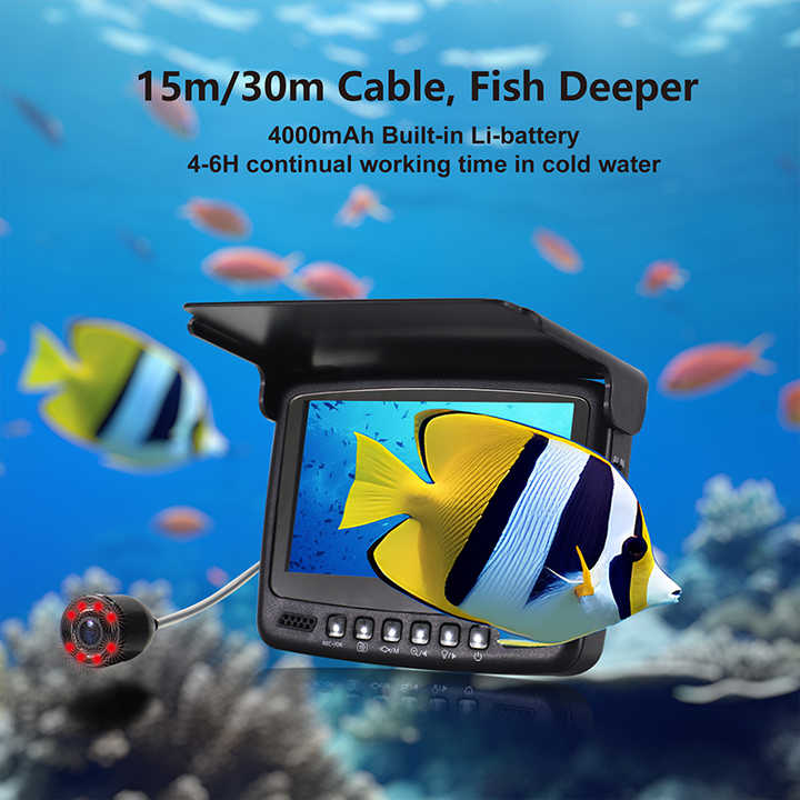 4.3 Inch Screen  Underwater 15 - Underwater Fishing Camera ulasan dan harga